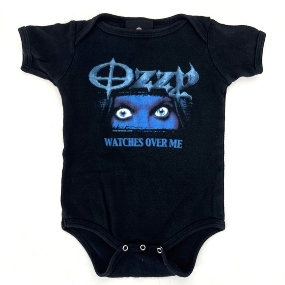 VTG Ozzy Osbourne Baby One Piece Winterland Watches Over Me 6-12 Months NICE!